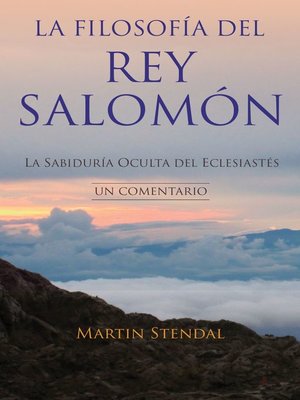 cover image of La Filosofía del rey Salomón